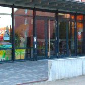 Eingangsbereich Gemeindezentrum der Friedenskirche Wichernstrasse 32 Lüneburg, Evangelisch Freikirchliche Gemeinde