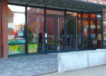Eingangsbereich Gemeindezentrum der Friedenskirche Wichernstrasse 32 Lüneburg, Evangelisch Freikirchliche Gemeinde