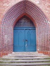 Eingang zur St. Johannis-Kirche in Lüneburg