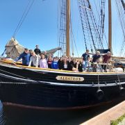 Gruppenfoto auf der Albatros