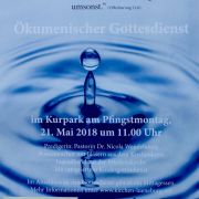 Einladungs - Plakat für den ökumenischen Gottesdienst an Pfingstmontag 2018