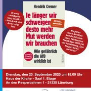 Lesung, je länger wir schweigen